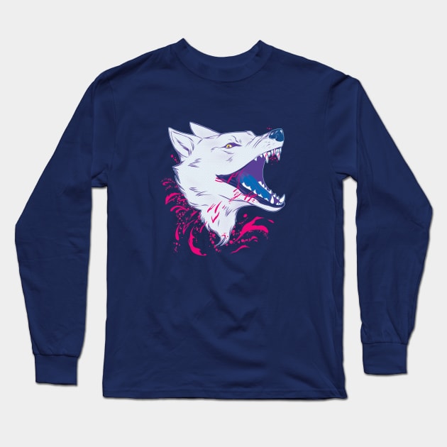Wolf Long Sleeve T-Shirt by RioBurton